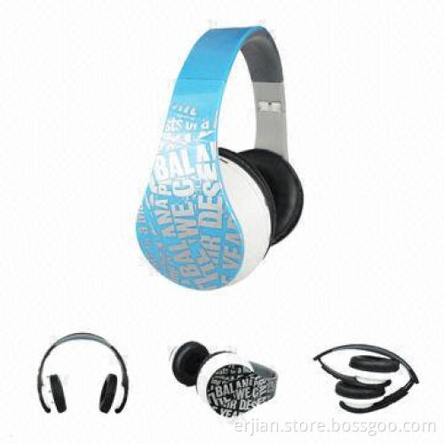Headphones with Stereo Bluetooth + Micro SD/TF Card Reader + FM Radio + Microphone